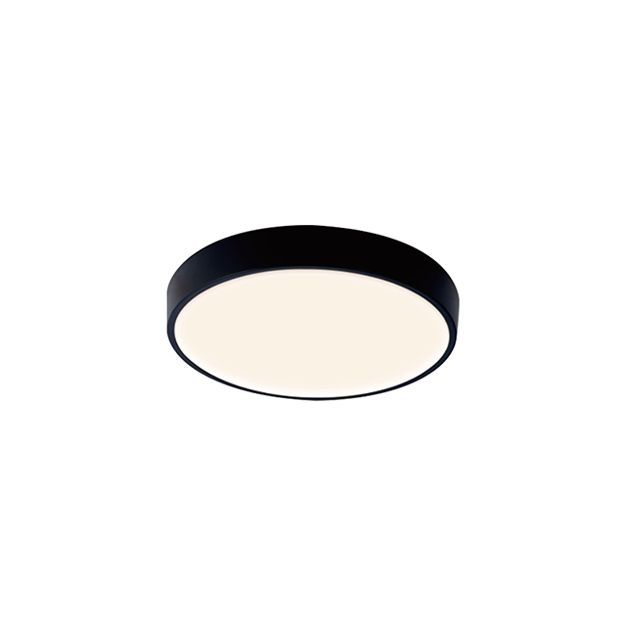 M8836  Cumbuco II Ceiling 38cm, 30W LED, 2700/3300/4000K, On Board CCT, 2200lm, Black, 3yrs Warranty
